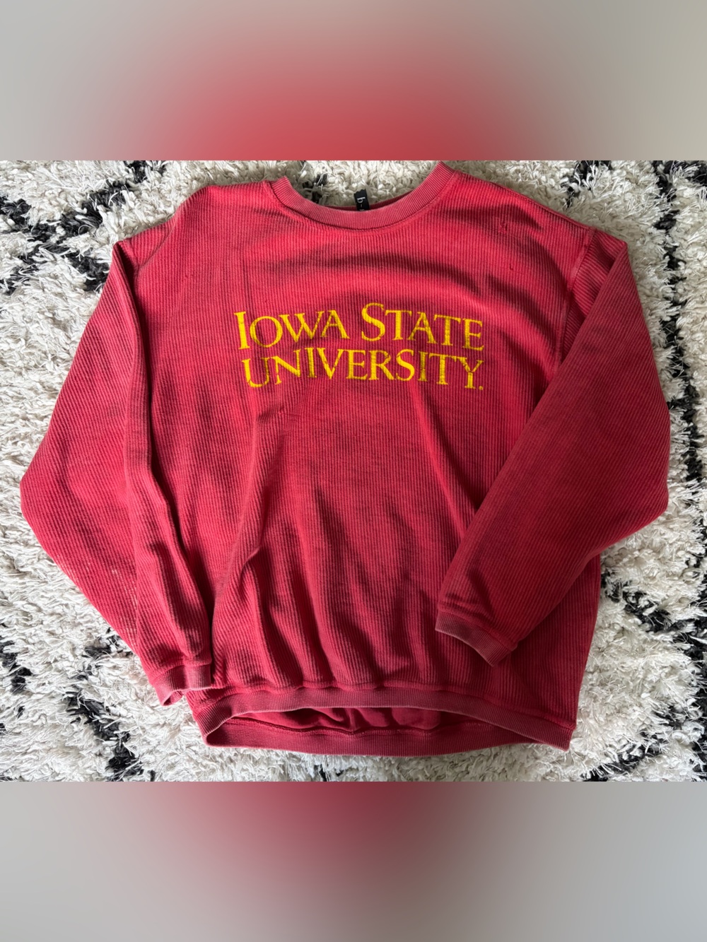Iowa State University Women's Red Crewneck Sweatshirt